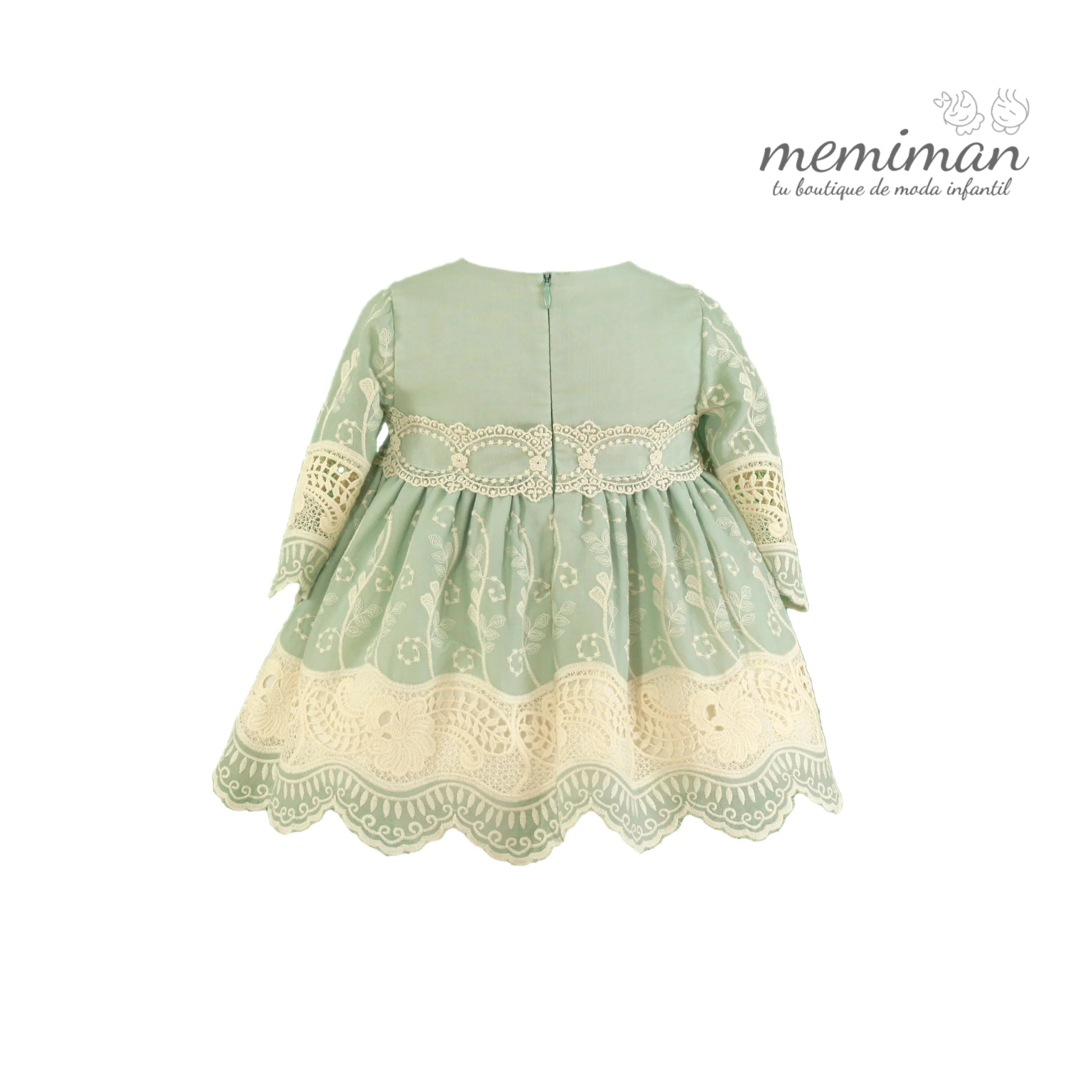 35-0126-V Vestido bebé tul bordado - Imagen 3