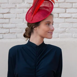 Tocado Isolde rojo