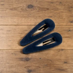 Horquillas terciopelo azul