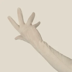 Guantes largos Beige