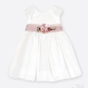 593014 Vestido bautizo voile plumeti