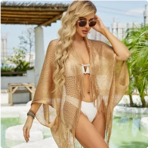 KIMONO DORADO FLECOS NUCA