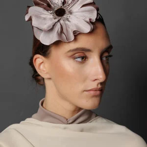 Diadema Spencer lila y chocolate