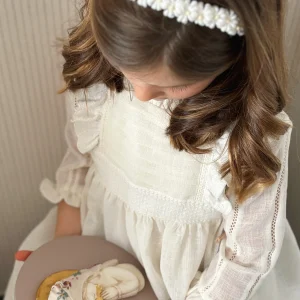 Diadema Zinia blanca mini