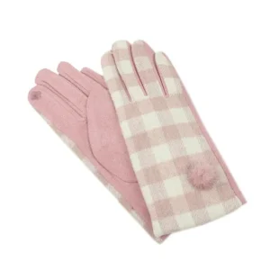 Guantes cuadros Rosas