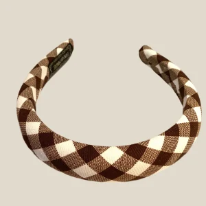 Diadema Vichy chocolate