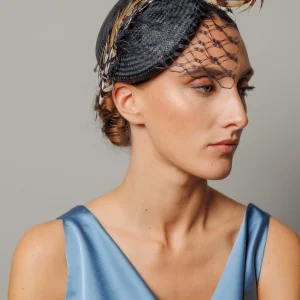 Tocado Daniela negro y marrón