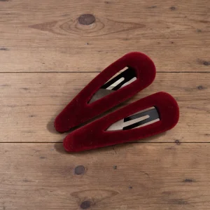 Horquillas terciopelo vino