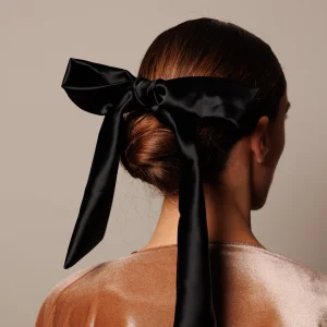 Lazo Ribbon negro raso