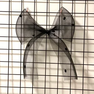 Lazo Ribbon negro plumeti