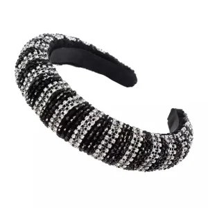 Diadema Victoria negra y plata