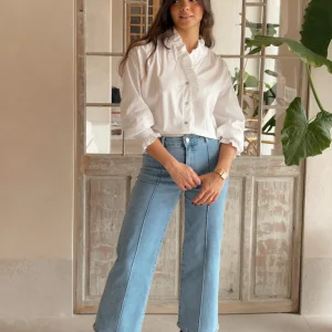 CAMISA BLANCA FRUNCE