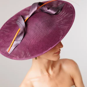 Tocado Bucle berenjena