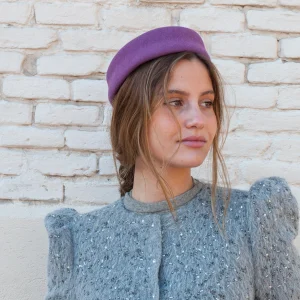 Tocado Casquete Jackie mini rosa