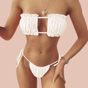 BIKINI ARRUCHADO BLANCO