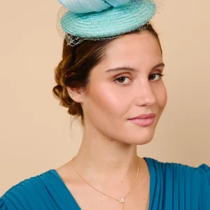 Tocado Babetta azul bebé