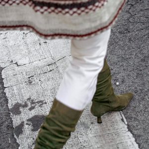 BOTÍN OSCAR ANTE KAKI TACÓN MIDI 5CM