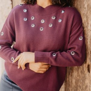 Jersey ollaos punto burgundy