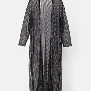 Kimono Rejilla negro
